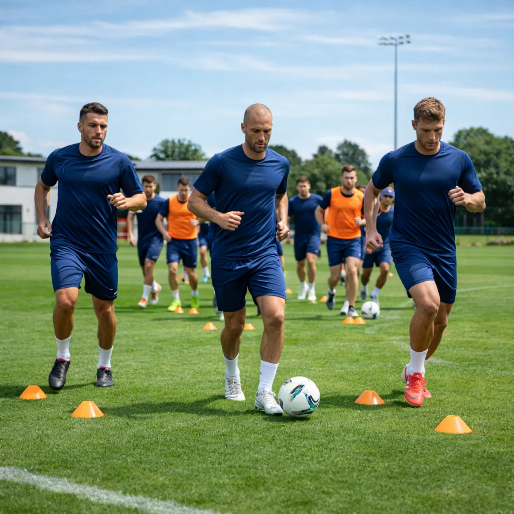 Pre-season training with fresh pitch and new beginnings